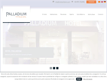 Tablet Screenshot of hotelpalladium.com